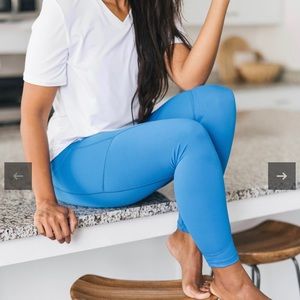 Royal Blue Pocket Light n Tight Mid-Rise 7/8 24"